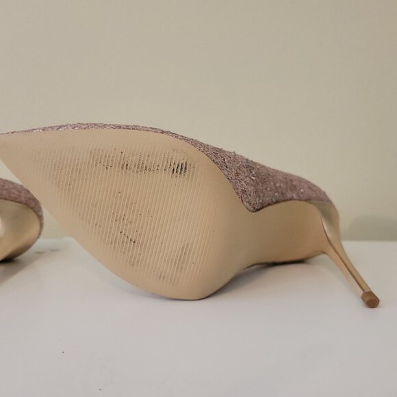 Steve Madden | Daisie Pink Glitter Heel, Size 9 - Picture 15 of 16